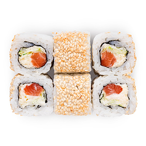 Цезарь ролл с лососем Цезарь ролл с лососем